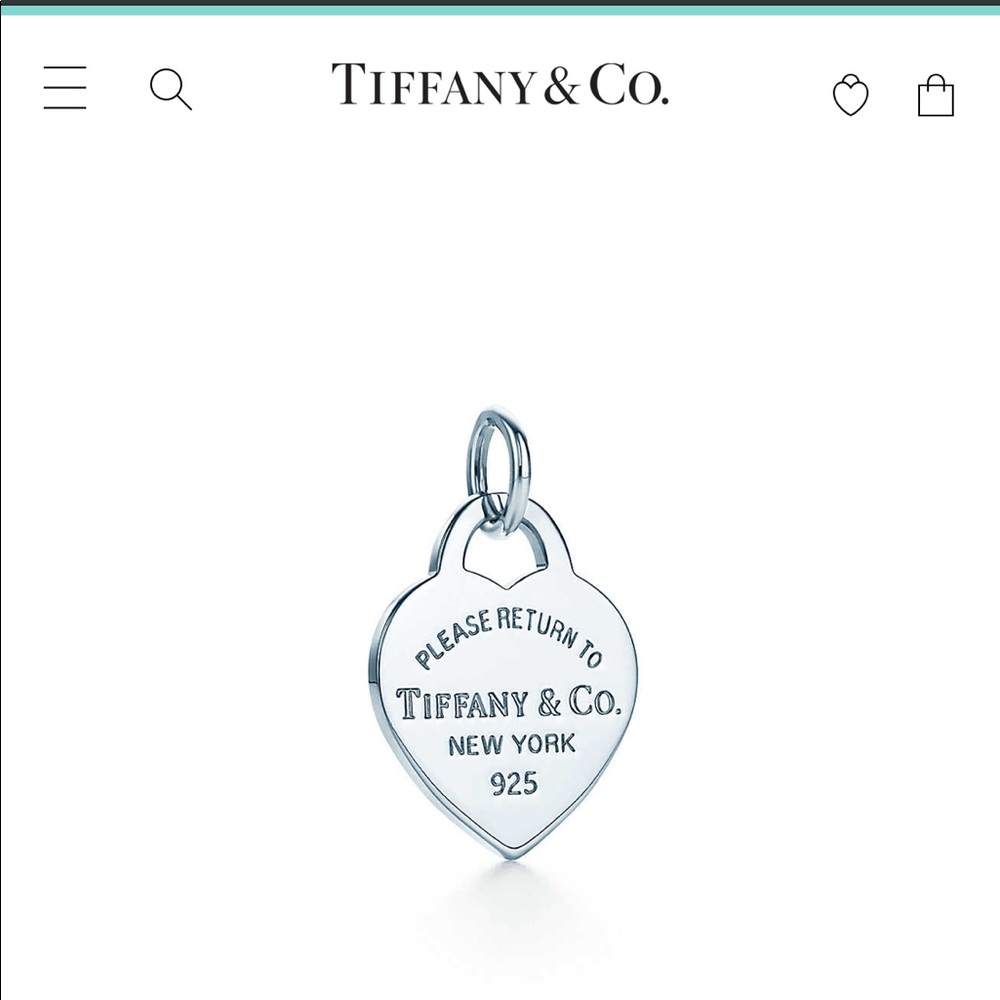 Return to Tiffany heart tag charm